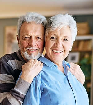 Latino senior couple